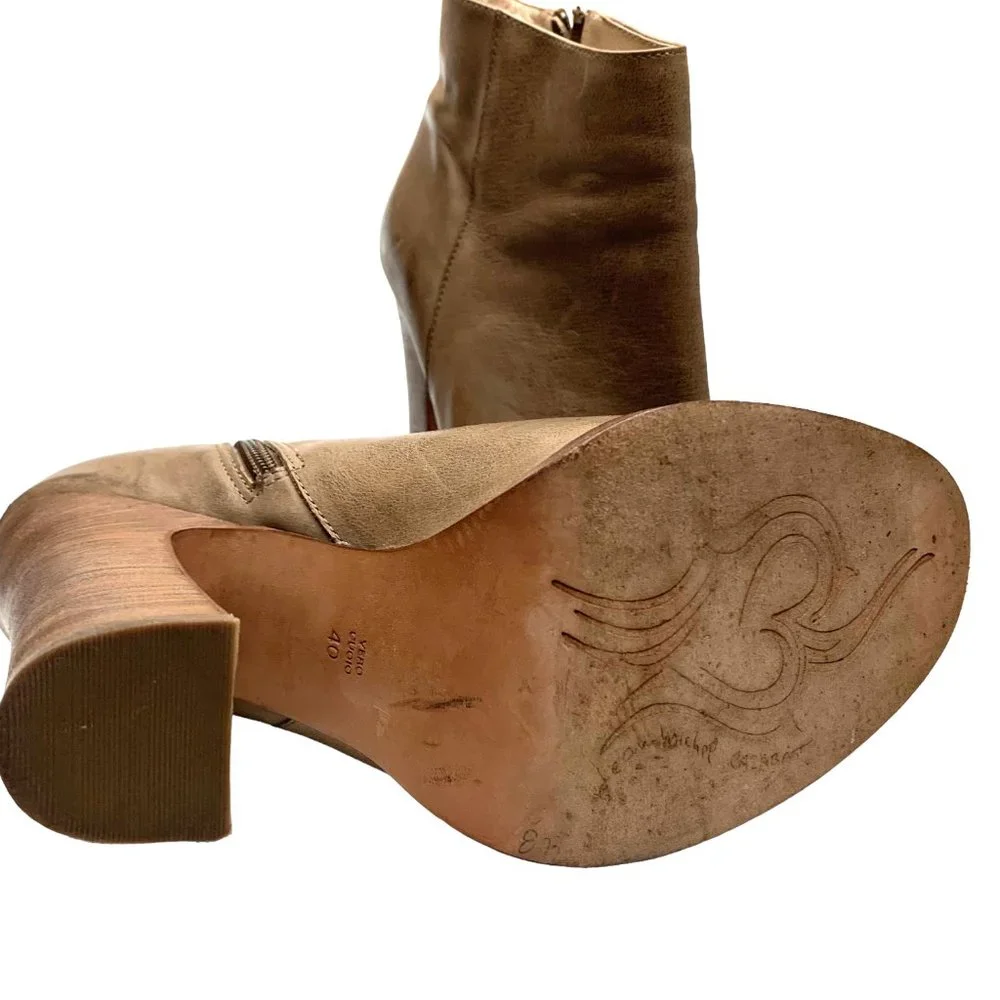 JEAN MICHEL CAZABAT Lois‎ Distressed Leather Chunky Booties